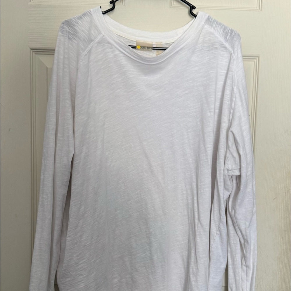 Zella White Long Sleeve Tee